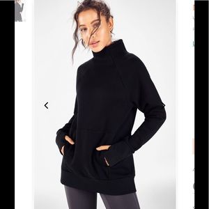 FABLETICS Black High Neck Sweatshirt